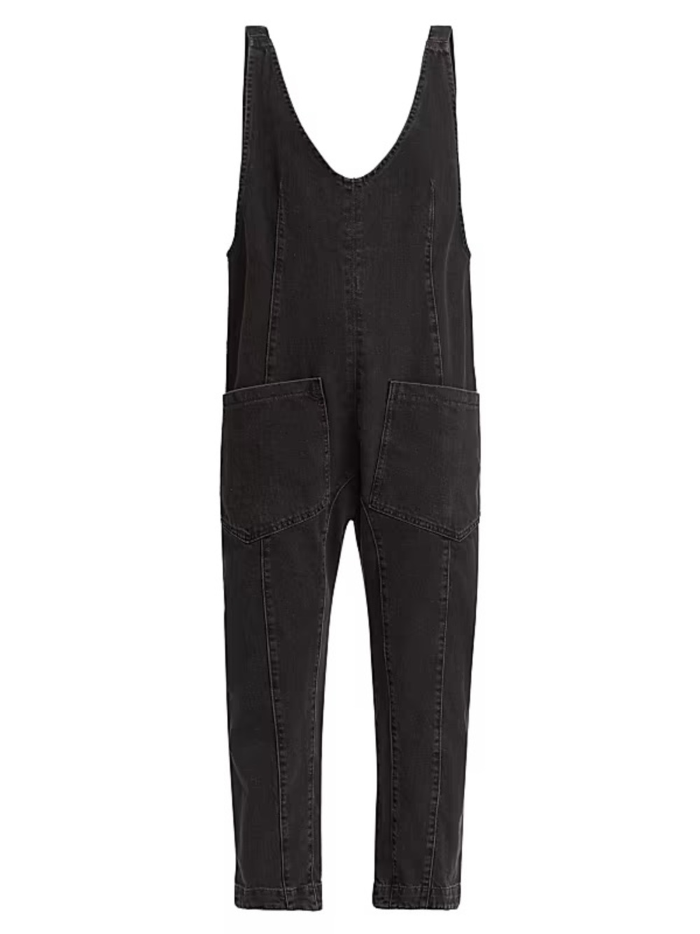 Free People Women’s High Roller Jumpsuit Jeans - Mineral Black Denim - Picture 7 of 16